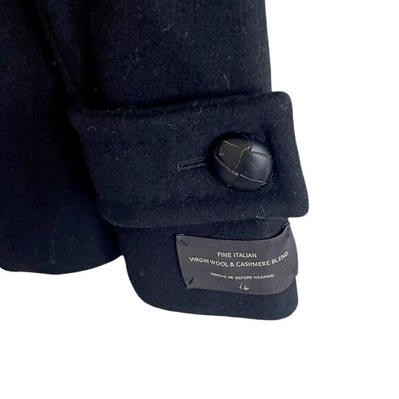 Aritzia Babaton Howell Wool Cashmere Double Breasted Winter Jacket Coat Black XS - Picture 6 of 7